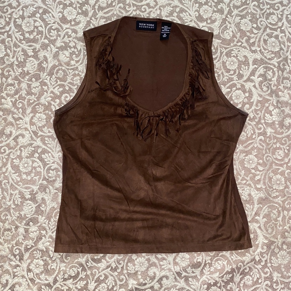 Y2K Early 2000s NY & CO Fringe top